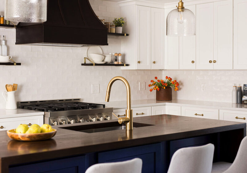Subtle Industrial Touches in a Kitchen
